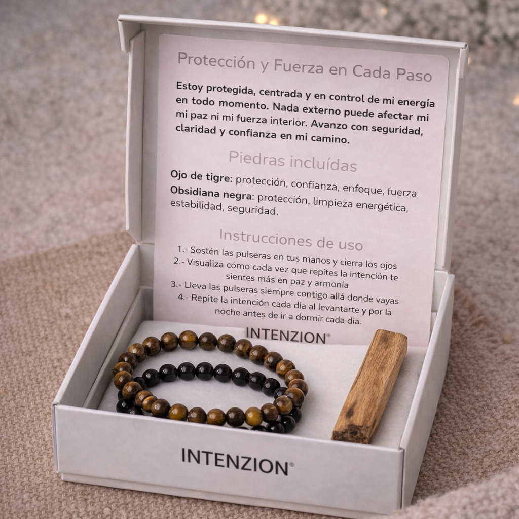 Protección y Fuerza en Cada Paso (Set 2 pulseras contra toda negatividad)
