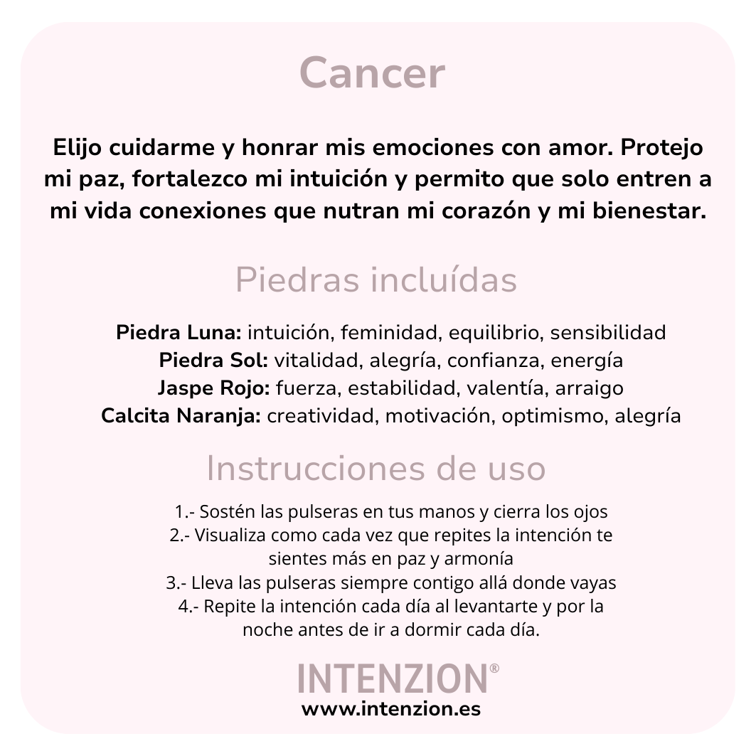 SET PULSERAS CANCER