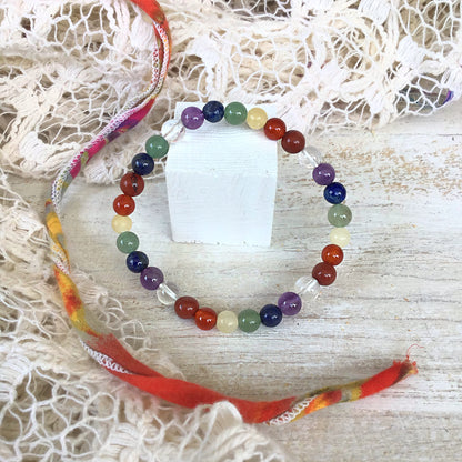 Armonía para tu Alma (pulsera 7 chakras bolas 6mm)