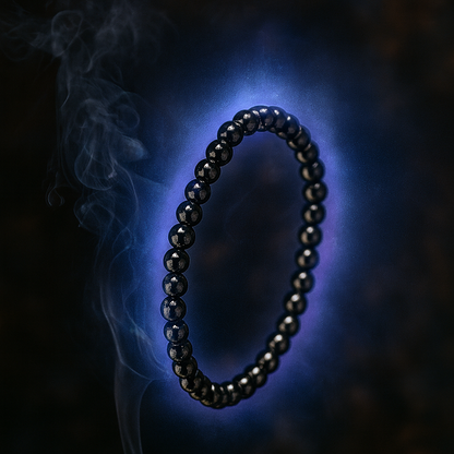 Protección energética contra envidia, ansiedad y malas vibras - Pulsera turmalina negra 4mm