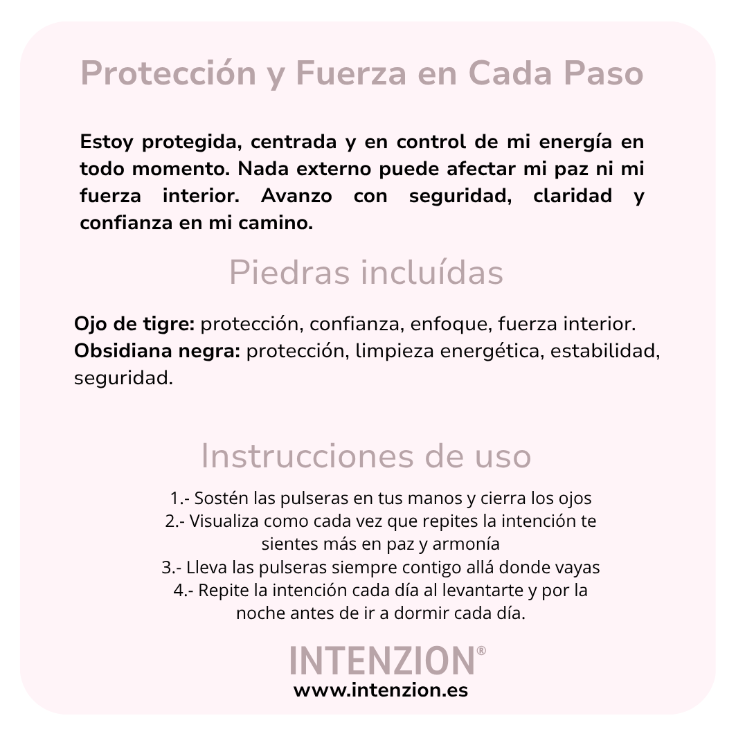Protección y Fuerza en Cada Paso (Set 2 pulseras contra toda negatividad)