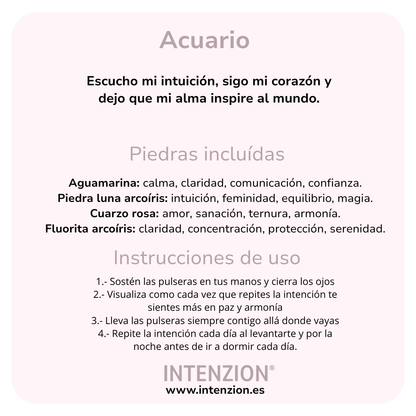 SET PULSERAS ACUARIO