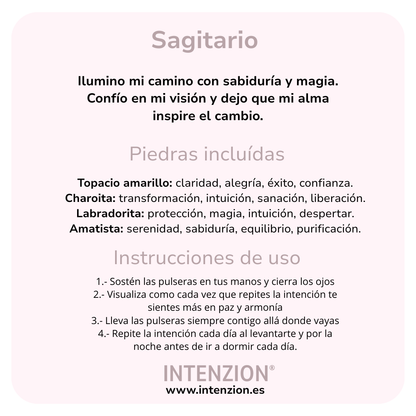 SET PULSERAS SAGITARIO