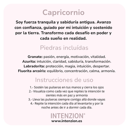 SET PULSERAS CAPRICORNIO