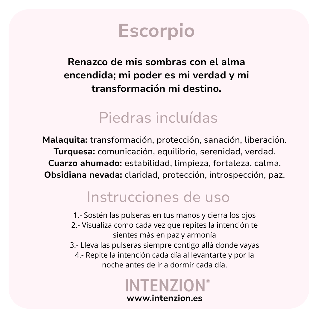 SET PULSERAS ESCORPIO