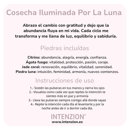 SET PULSERAS COSECHA ILUMINADA POR LA LUNA