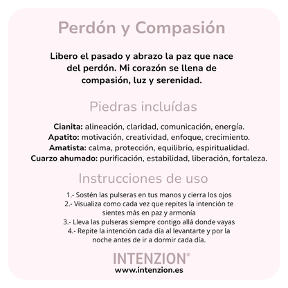 SET PULSERAS PERDON Y COMPASION