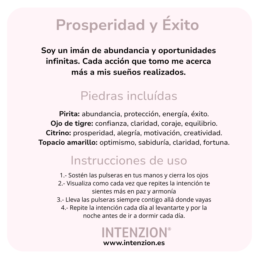 SET PULSERAS PROSPERIDAD Y EXITO