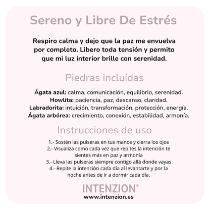 SET PULSERAS SERENO Y LIBRE DE ESTRES