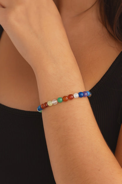 Armonía para tu Alma (pulsera 7 chakras bolas 6mm)